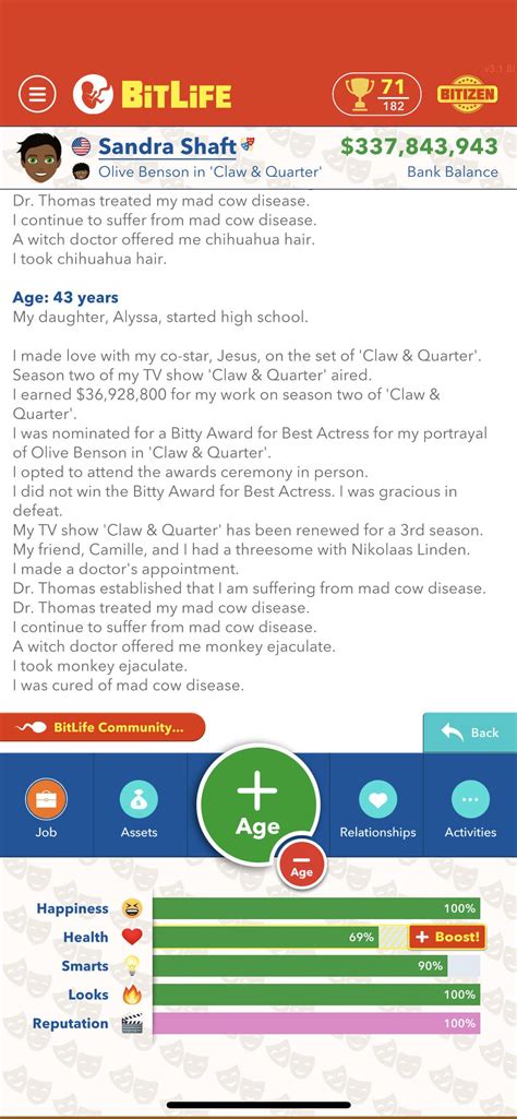 mad cow disease bitlife
